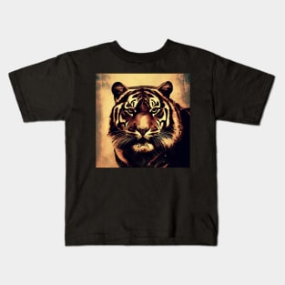 Tiger Print . Kids T-Shirt